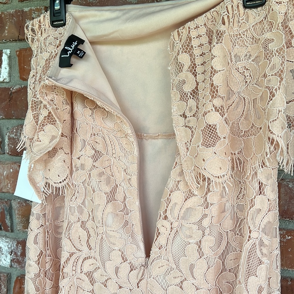 Lulu's NWT strapless lace dress size M - Picture 6 of 10